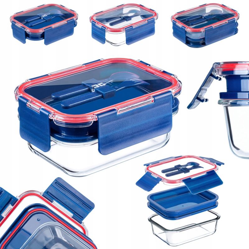 Pojemnik Na Żywność KADAX Pudełko Śniadaniówka Na Lunch Lunchbox 1,7L Z Pokrywką 1szt.