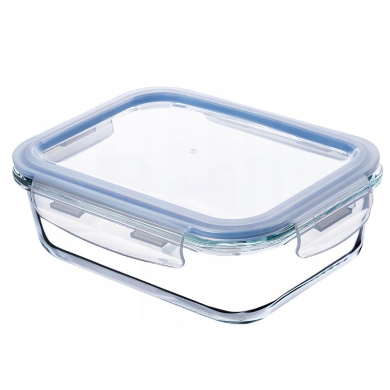 Pojemnik Na Żywność KADAX Szklany 370ml Z Pokrywką Pudełko Śniadaniówka Lunchbox 1szt.