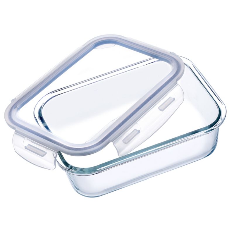 Pojemnik Na Żywność KADAX Szklany 640ml Z Pokrywką Pudełko Śniadaniówka Lunchbox 1szt.