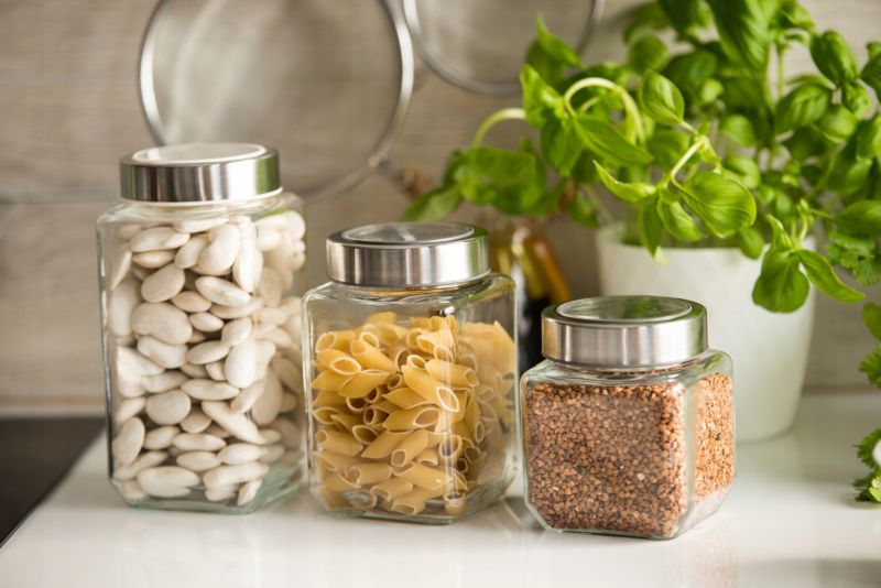 Pojemnik Na Żywność KADAX Szklany Z Pokrywą 500ml Na Produkty Sypkie Słoik 1szt.