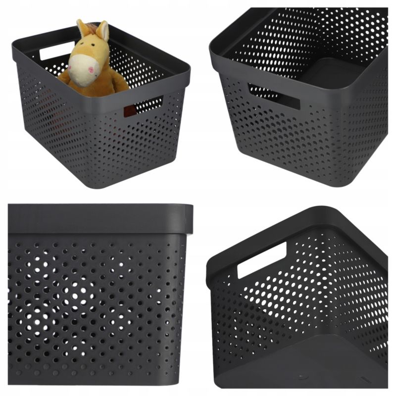 Pojemnik plastikowy Infinity Eko Curver 17L, antracyt