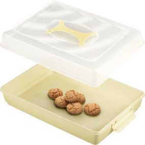 Pojemnik Plastikowy KADAX Prostokątny Na Ciasto Wypieki Tort Pudełko Duży 1szt.