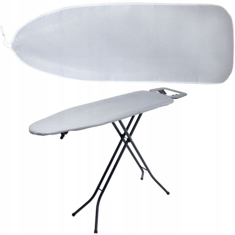 Pokrowiec KADAX Na Deskę Do Prasowania 137x48cm Bawełna szary 1 szt.