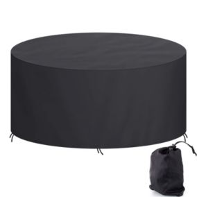 Pokrowiec na meble ogrodowe Okrągły Ferocity 158 cm x 80 cm czarny 1 szt.