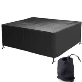 Pokrowiec na meble ogrodowe stół Ferocity 240x160x72 cm czarny 1 szt.