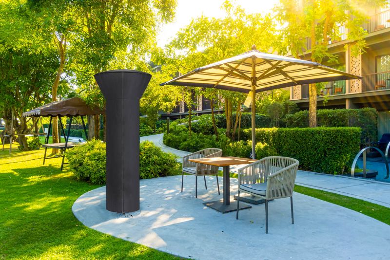 Pokrowiec na Parasol Grzewczy Promiennik Grzyb Gazowy Ferocity 49x90x225 cm czarny 1 szt.