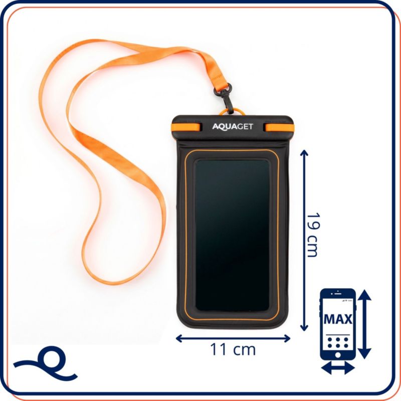 Pokrowiec wodoodporny na telefon Aquaget z kieszonką na gotówkę etui IPX8 do wody 1 szt.