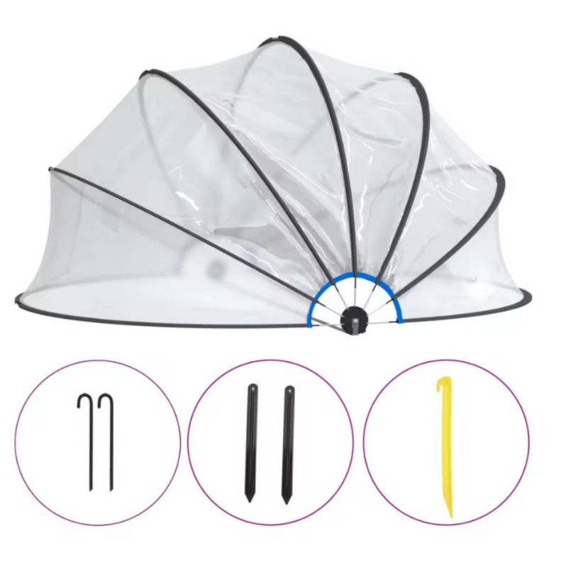 Pokrywa kopuła daszek zadaszenie na basen ogrodowy Coil ochrona 500X250 1szt