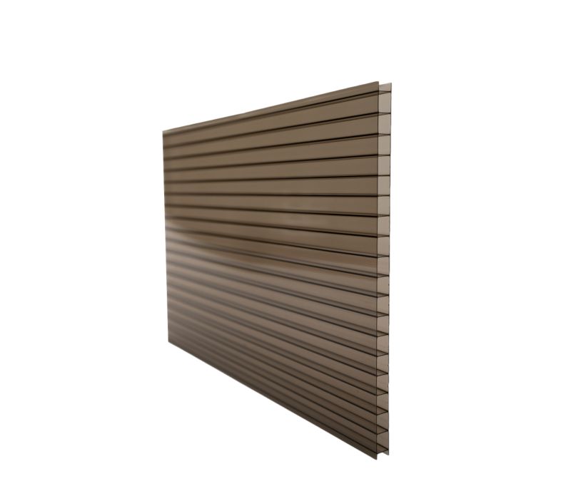 Poliwęglan komorowy TECH-PLAST 10mm dymiony brąz 1,05 x 3,00m Box Classic 1-kom 1 szt.