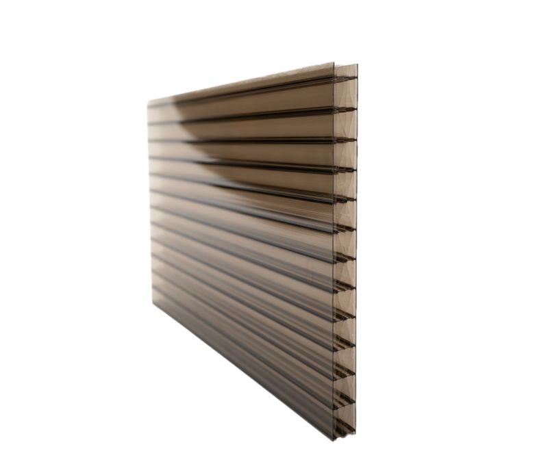 Poliwęglan komorowy TECH-PLAST 16mm dymiony brąz 2,10 x 3,00m X-premium 1 szt.