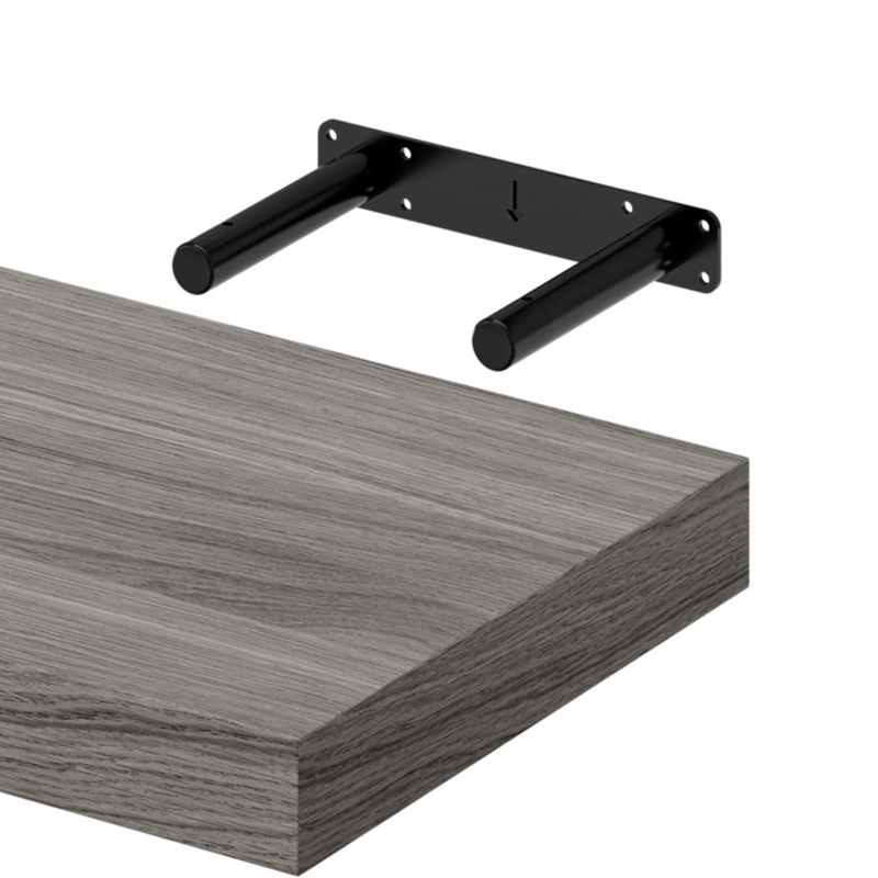 Półka 3,8 x 23,5 x 30 cm GoodHome Cusko dąb szary
