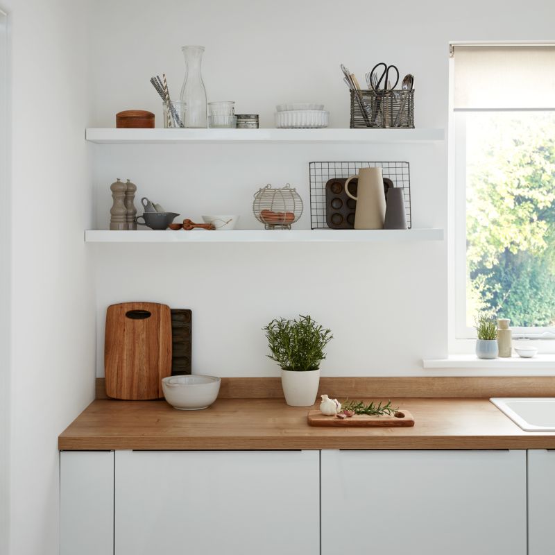 Półka Cusko 30 x 235 x 1180 mm biały połysk