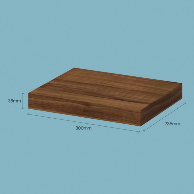 Półka Cusko 30 x 235 x 300 mm orzech