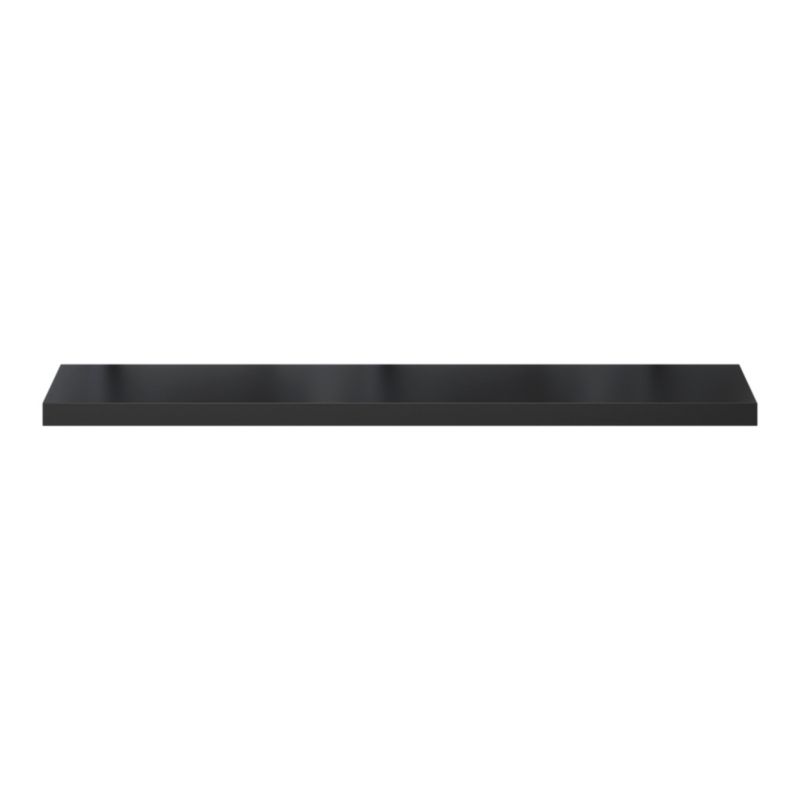 Półka dekoracyjna Form Cusko 38 x 235 x 1180 mm czarna