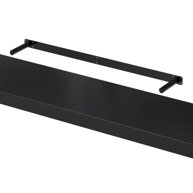 Półka dekoracyjna Form Cusko 38 x 235 x 1180 mm czarna