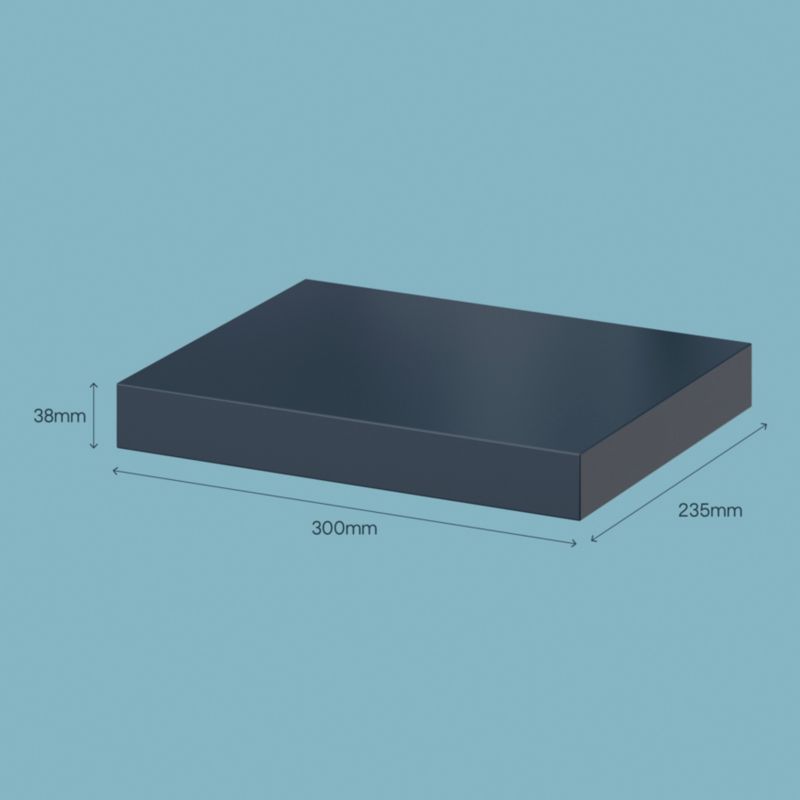 Półka dekoracyjna GoodHome Cusko 38 x 235 x 300 mm granatowa