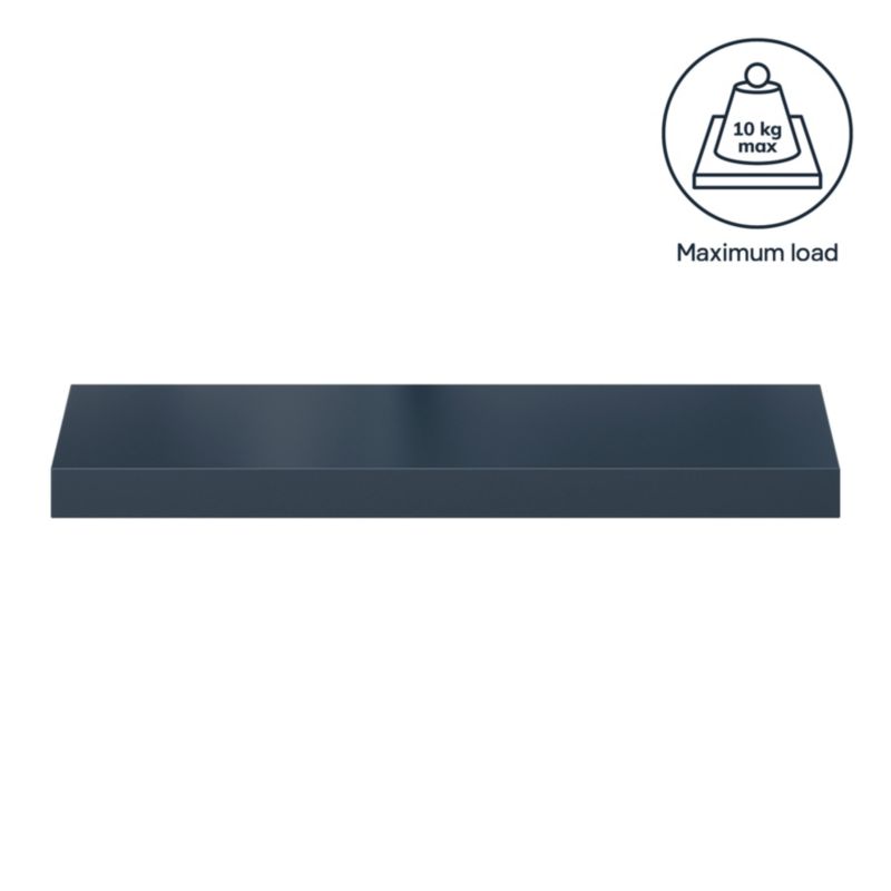 Półka dekoracyjna GoodHome Cusko 38 x 235 x 600 mm granatowa