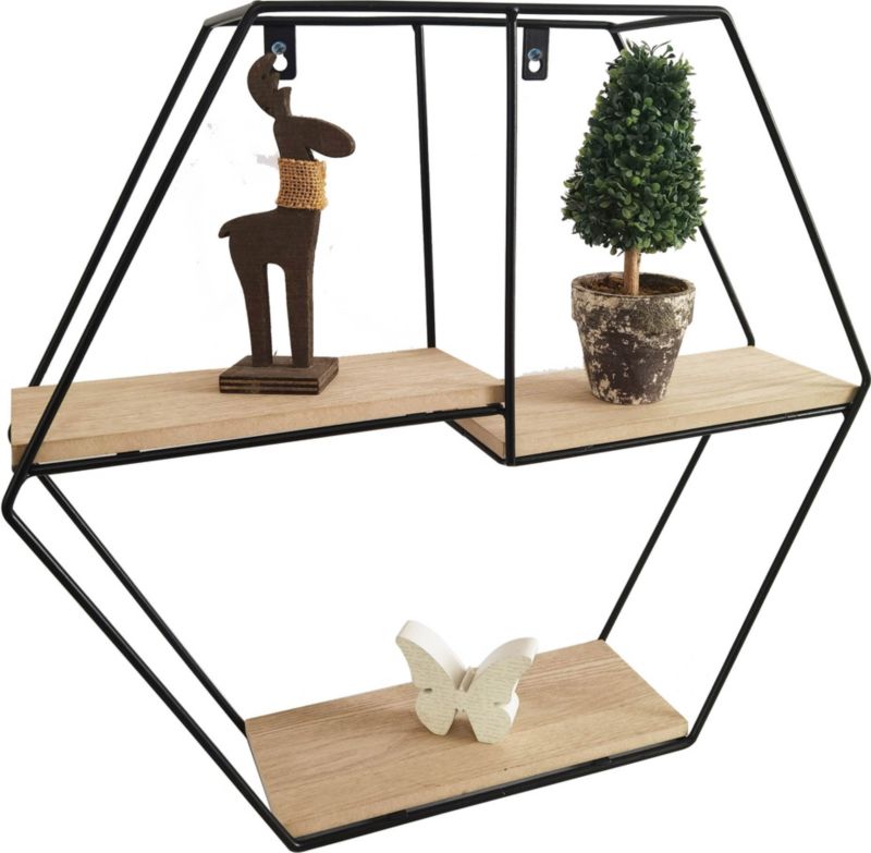 Półka dekoracyjna hexagon 420 x 480 x 110 mm
