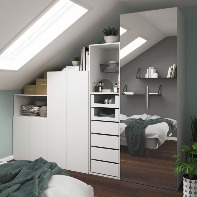 Półka do korpusu GoodHome Atomia 58 x 50 cm biały 2 szt.