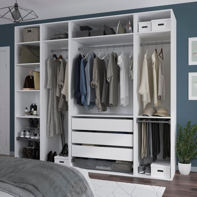 Półka do korpusu GoodHome Atomia 58 x 50 cm biały 2 szt.