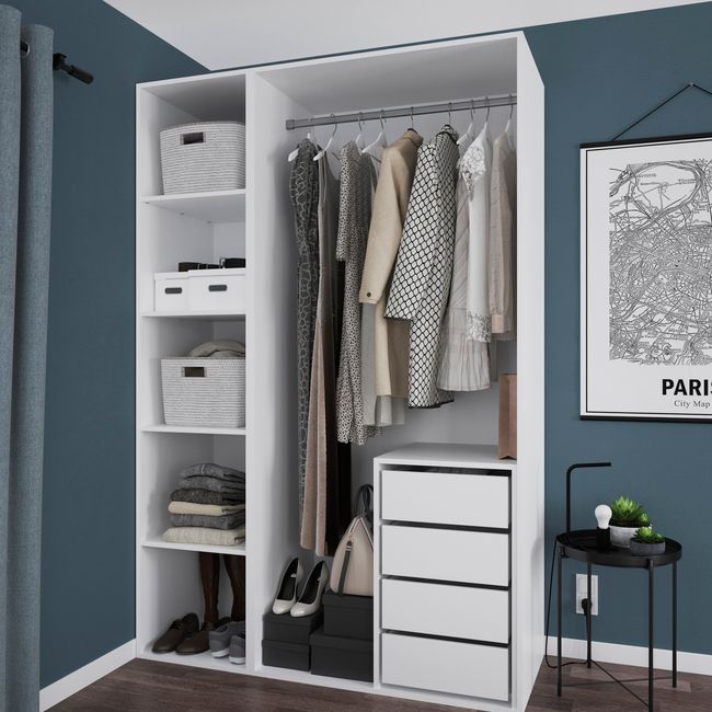 Półka do korpusu GoodHome Atomia 58 x 50 cm biały 2 szt.