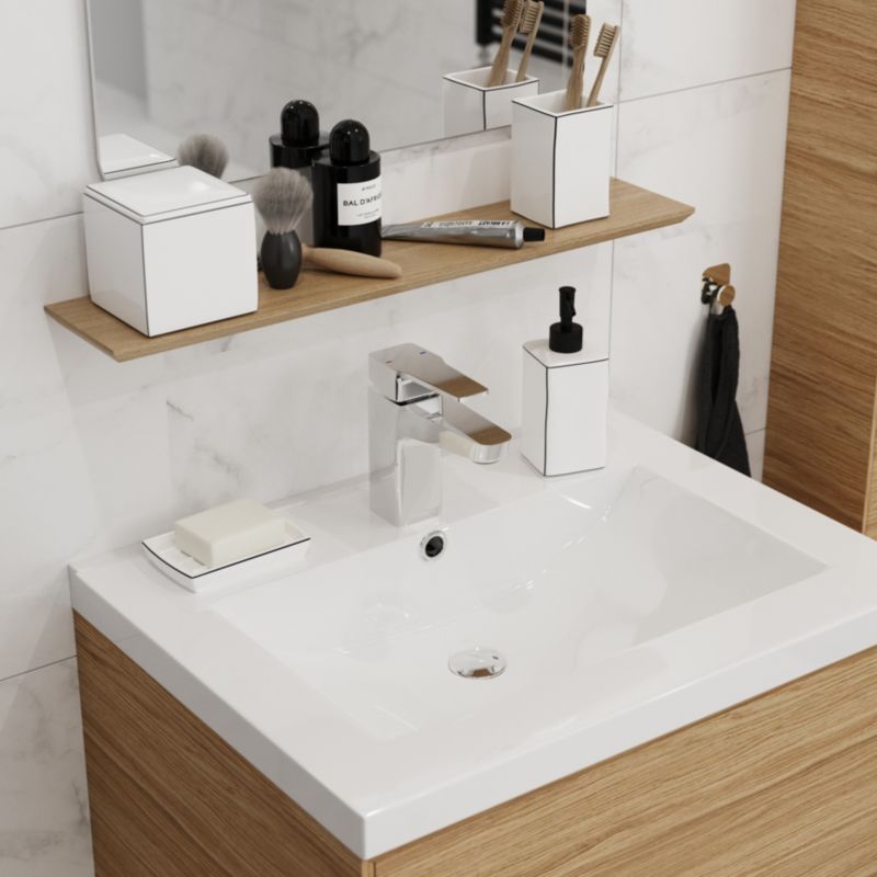 Półka GoodHome Avela 60 cm drewno