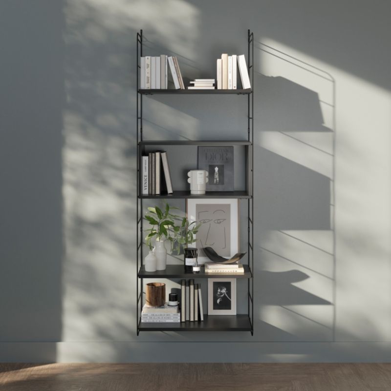 Półka GoodHome Rigga 29 x 60 cm czarny