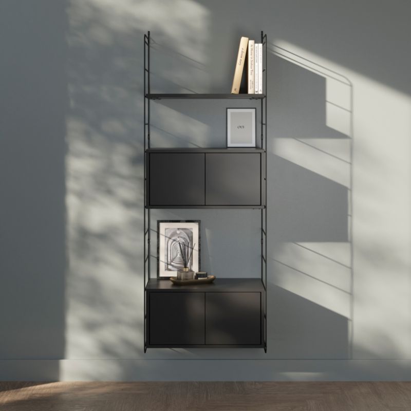 Półka GoodHome Rigga 29 x 60 cm czarny