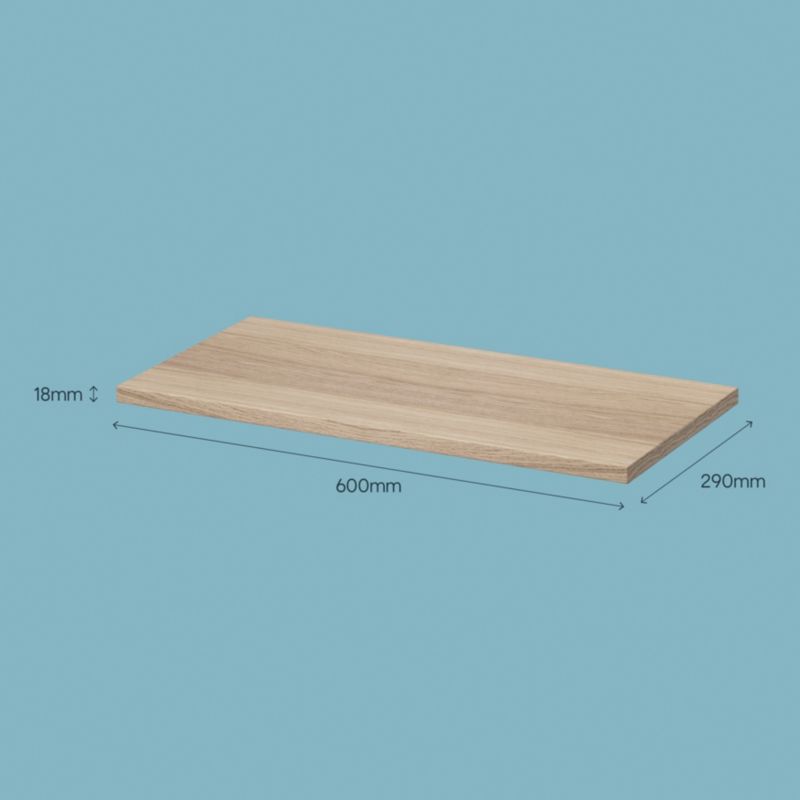 Półka GoodHome Rigga 29 x 60 cm dąb