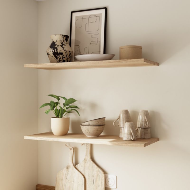 Półka GoodHome Rigga 29 x 80 cm dąb