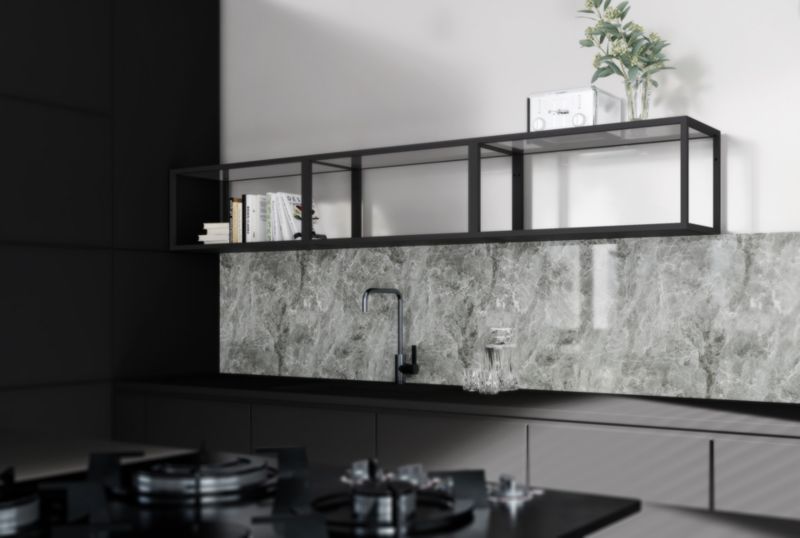 Półka metalowa Qbox czarna 80 cm