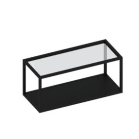Półka metalowa Qbox czarna 80 cm