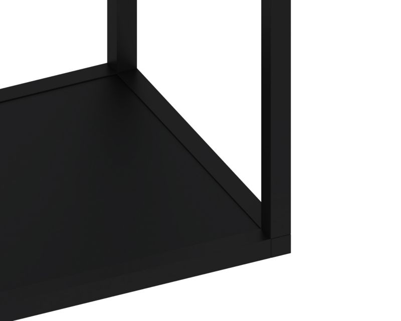 Półka metalowa Qbox czarna 80 cm