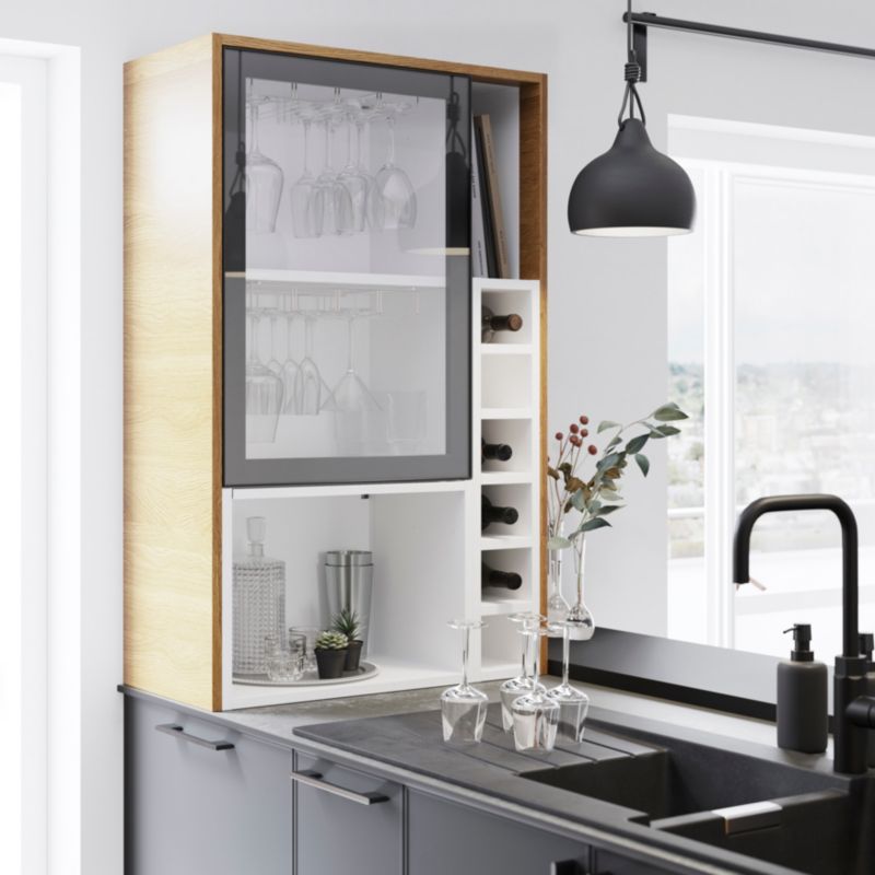 Półka na wino GoodHome Caraway 15 cm biała