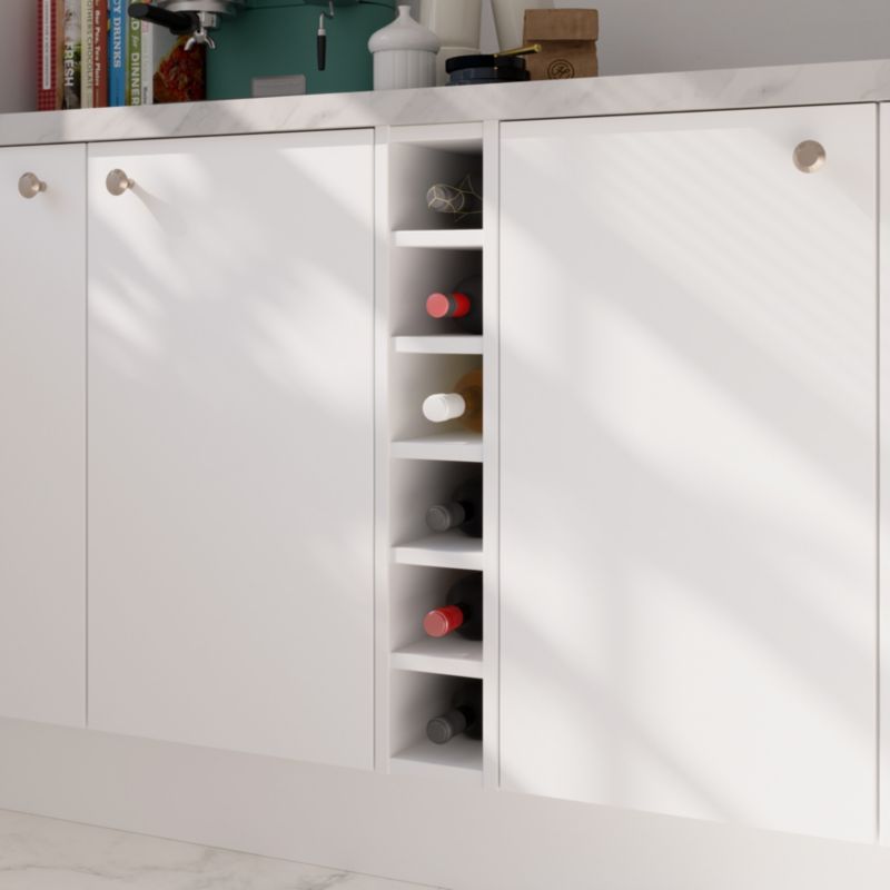 Półka na wino GoodHome Caraway 15 cm biała