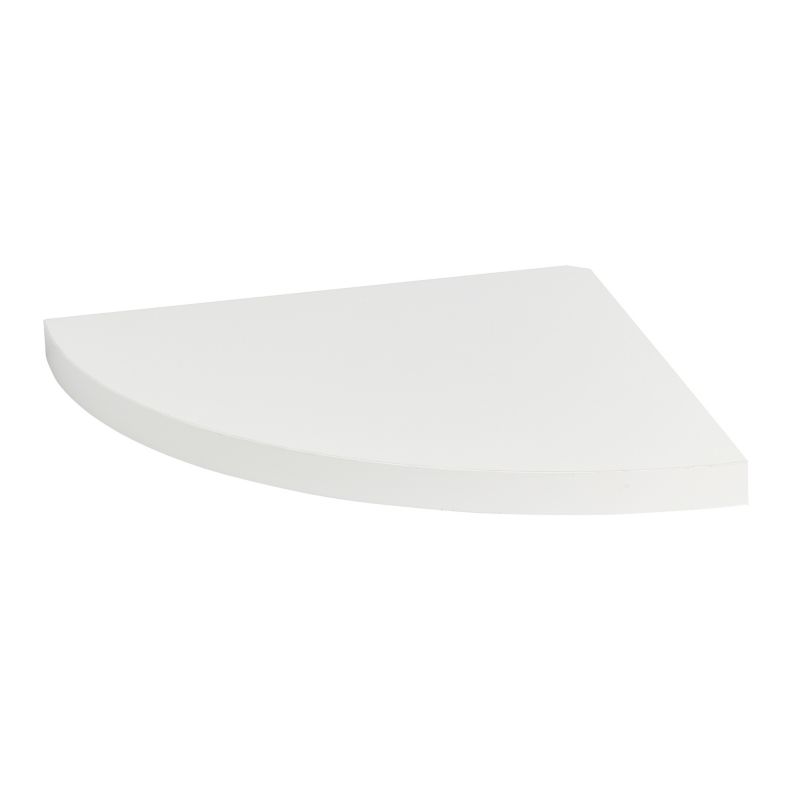 Półka narożna Form Rigga 18 x 250 x 250 mm biała