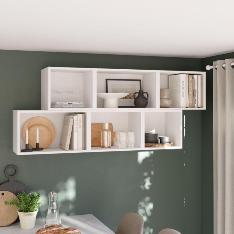 Półka pozioma GoodHome Caraway 40 cm biała
