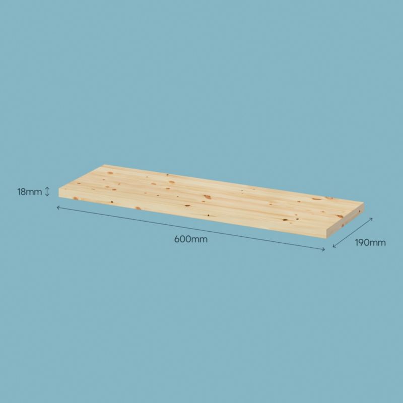 Półka sosnowa GoodHome 19 mm 60 cm