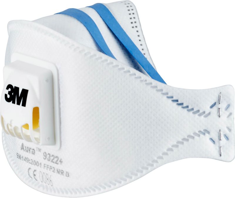 Półmaska z zaworem 3M Aura Cool Flow 9322+ FFP2 komfortowa 2 szt.