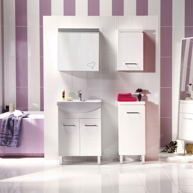 Półsłupek Cersanit Olivia 35 x 83 x 30 cm biały