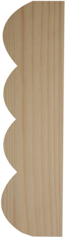 Półwałek poczwórny wąski bezsęczny 4,5 x 28 x 2400 mm