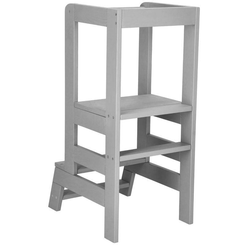 Pomocnik kuchenny Springos 90cm kitchen helper, podest dla dzieci szary 1 szt.