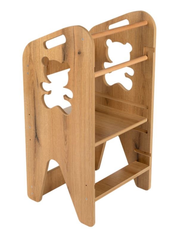 Pomocnik kuchenny VERK.design 80cm kitchen helper, podest dla dzieci brązowy 1 szt.