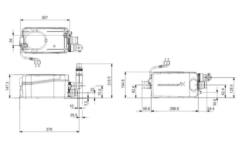 Pompa rozdrabniająca Grundfos Sololift 2 D-2 50Hz 1 szt.
