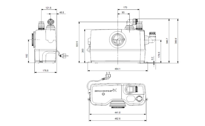 Pompa rozdrabniająca Grundfos Sololift 2 WC-1 50Hz 1 szt.