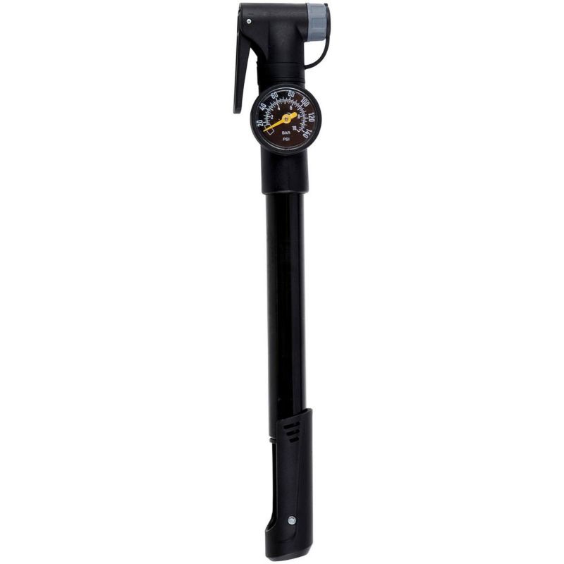 Pompka Dunlop rowerowa mini z manometrem 120Psi (8Bar) czarna  1szt.