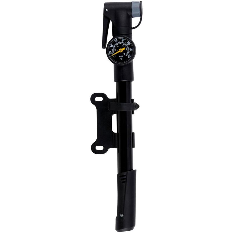 Pompka Dunlop rowerowa mini z manometrem 120Psi (8Bar) czarna  1szt.