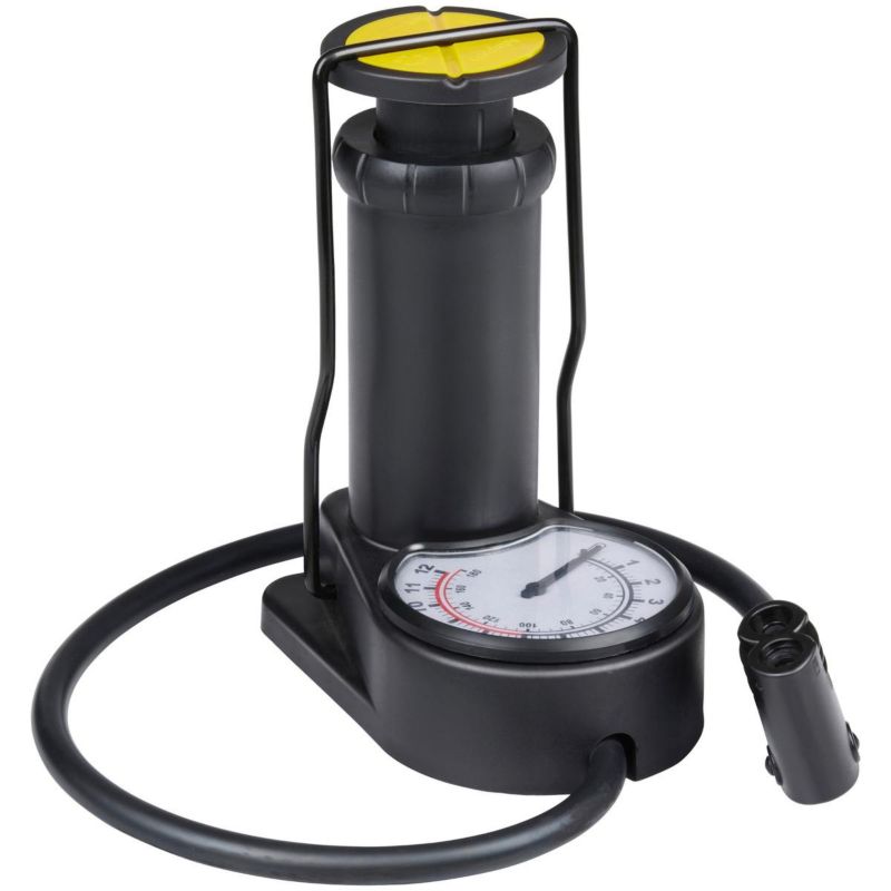 Pompka Dunlop  rowerowa nożna mini z manometrem 180 psi 2 adaptery igła  1szt.