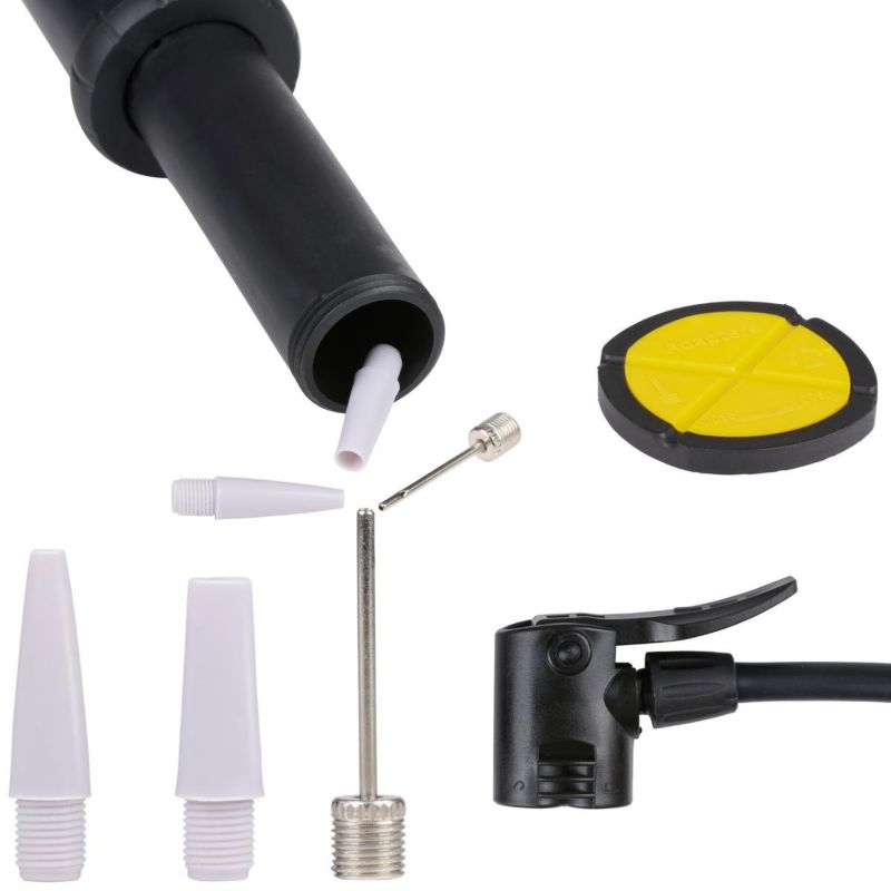 Pompka Dunlop  rowerowa nożna mini z manometrem 180 psi 2 adaptery igła  1szt.