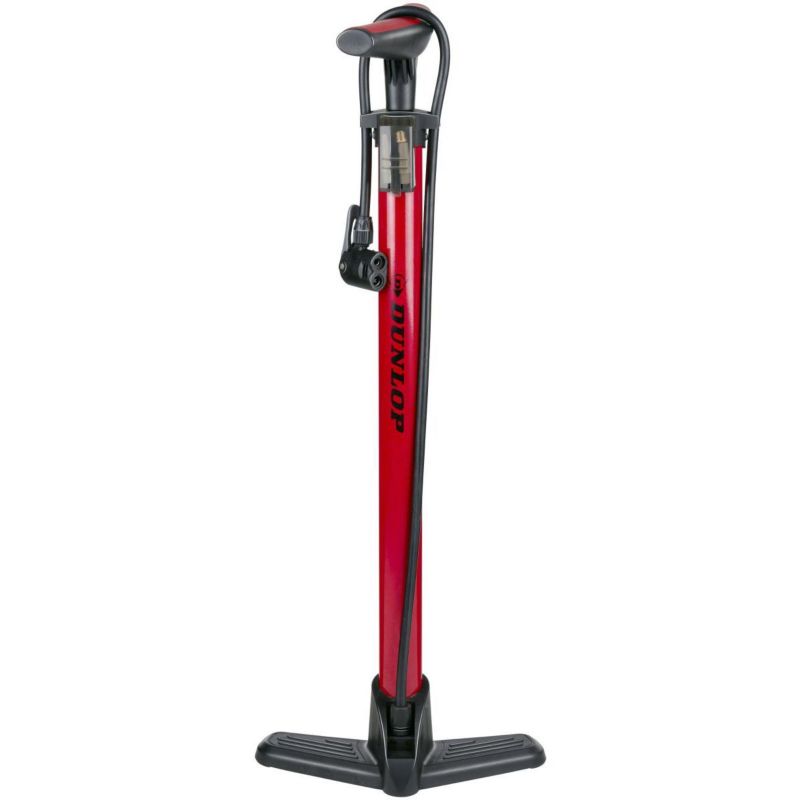 Pompka Dunlop  warsztatowo rowerowa  174Psi (12Bar) czerwona 1szt.